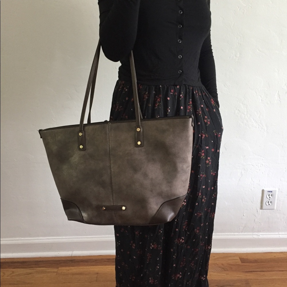 Tote with extra crossbody bag
